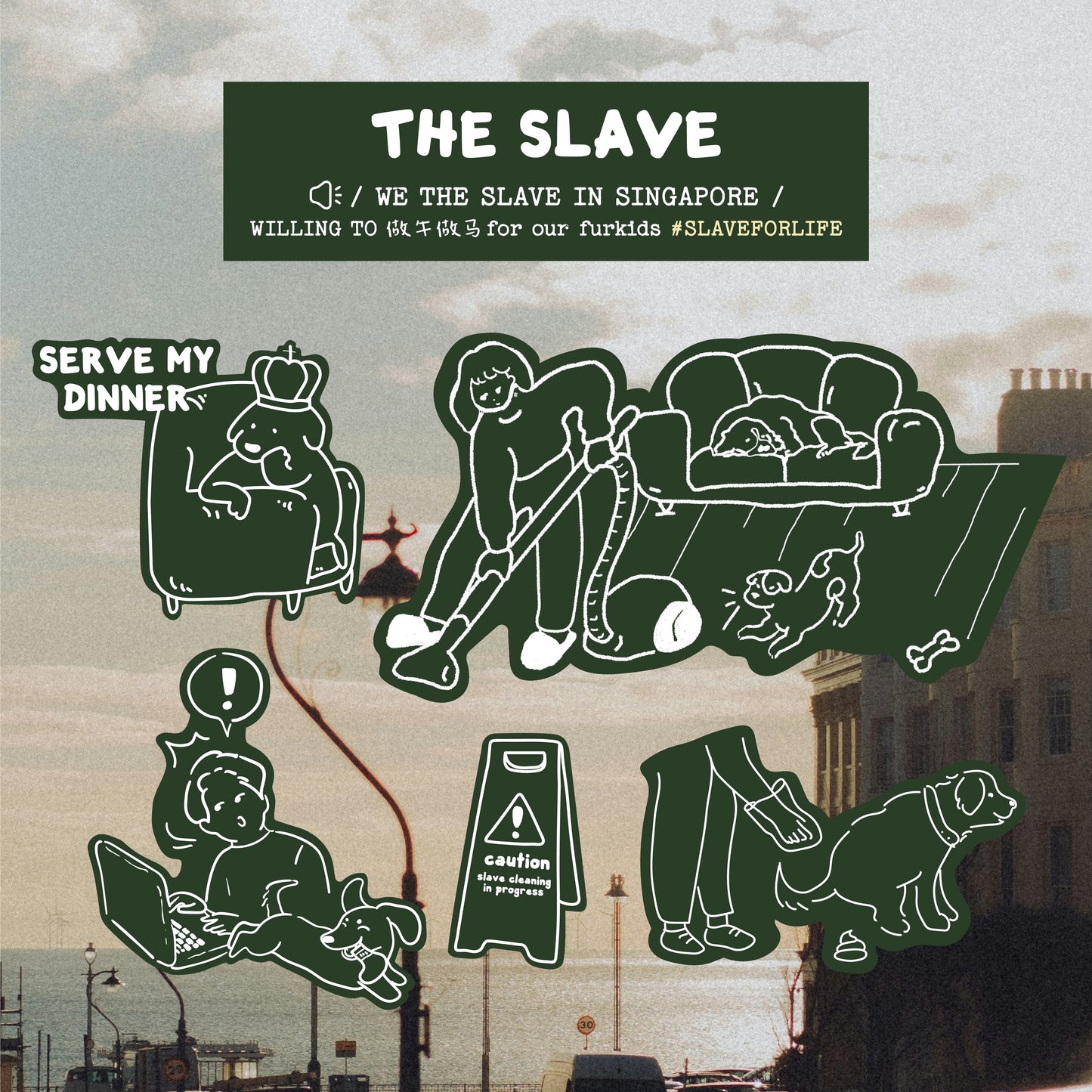 THE SLAVE Sticker Pack